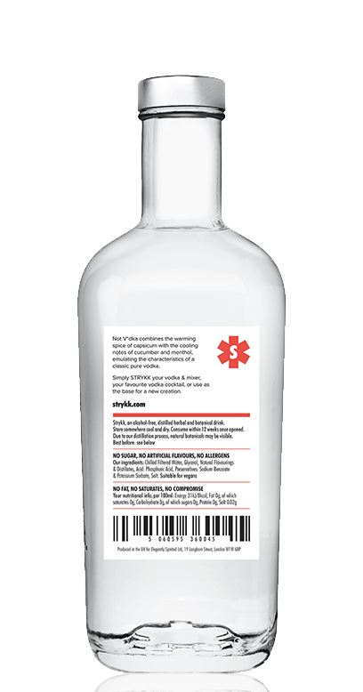 Strykk - not V*dka - Vanilla alkoholfrei 0,7l