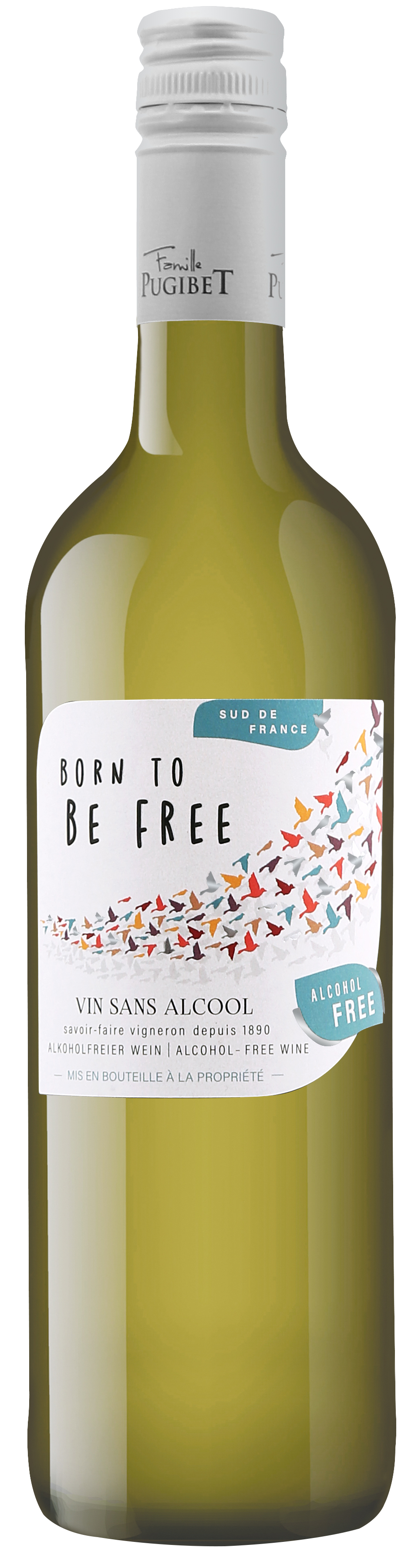 Born To Be Free 0% - Vin blanc sans alcool - Nicolas